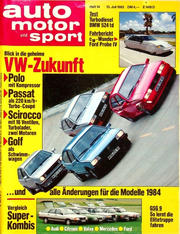 Deckblatt Auto Motor und Sport (14/1983)
